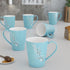 Blossom Blue Coffee Mug Set (Set of 6) - The Earth Store - Mug Set